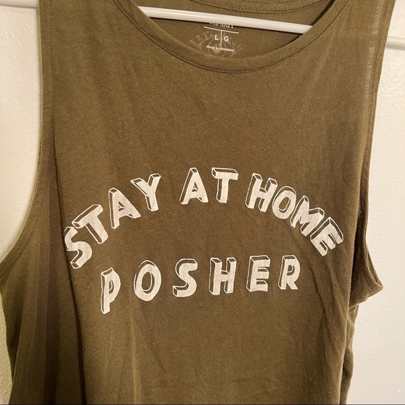 Oscilatey Old Navy Stay At Home Posher Tank Top - Picture 5 of 10